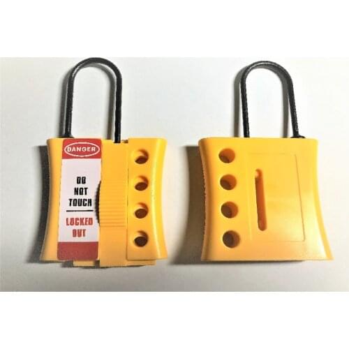Premier non-conductive lockout hasp - 4 holes 3mm thread/shackle