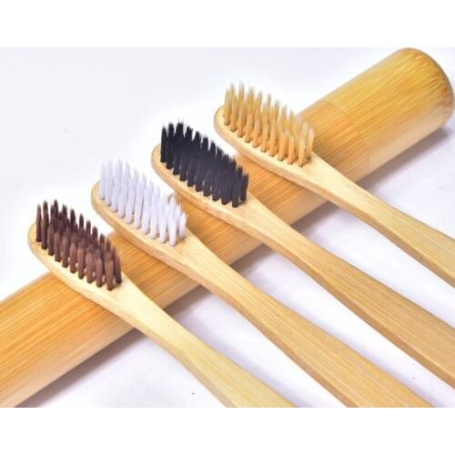 Sale Wooden Natural Bamboo Toothbrush Adult Women Men Care Teeth Cleaning Soft Brushes