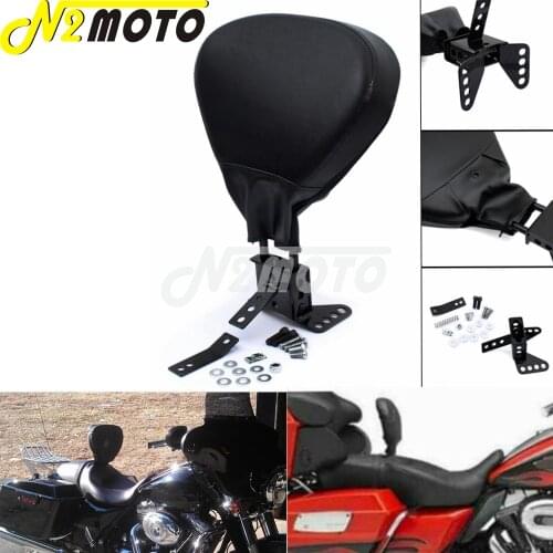 Motorcycle Adjustable Rider Backrest Driver Back Rest For Harley Touring Road King Road Glide Street Glide 88-08 Seat Backrest