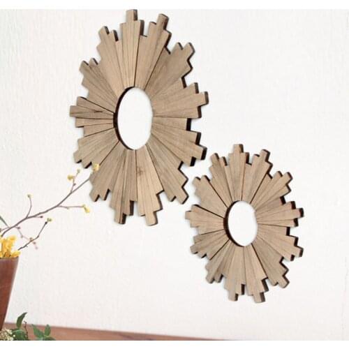 Handmade Wooden Sunflower Wall Hanging Plaque Ornament for Home Garden Wedding Decor