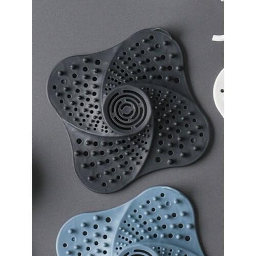 Silicone Drain Sieve Strainer Hair Catcher for Shower Sink Sewer Hair Bathroom Kitchen Clean Tool Floor Sieve Drain qualified