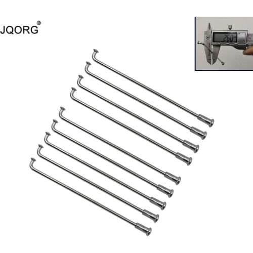 12Gauge 45# Steel Material Sliver Color E-bike Spokes J-bend Equal Diameter Cylinder Body Electric Bike Wheel Spokes With Caps