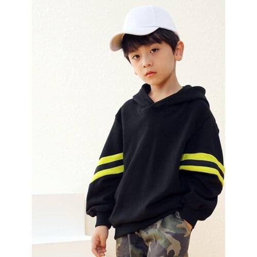 Autumn Toddler Boy Hoodies Sweatshirts Kids Clothes Coat Boys Hoodies Pullovers Striped Teenage Street Costume Sweatshirt Tops