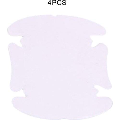 Car Door Handle Protection Film Rhino Leather Handle Stickers Door Wrist Handle Stickers Transparent Four-Piece