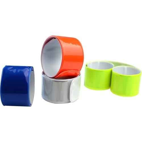 1Pc 40*3cm Reflective Night Safety Slap Wrap Band Ankle Leg Jogging Wrist Arm Cycling Bicycle Tools