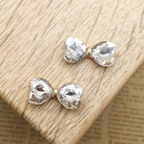 10x20mm Small Size Metal Rhinestone Flat Back Crystal Button Embellishment Headband Supplies Flower Centers