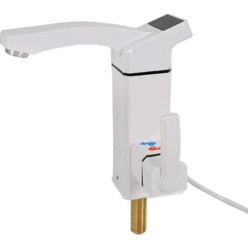 3000W Instant Electric Faucet 220V Kitchen Water Heater Tap Electric Heating with LED Temperature Display Hot Water Faucet Heate