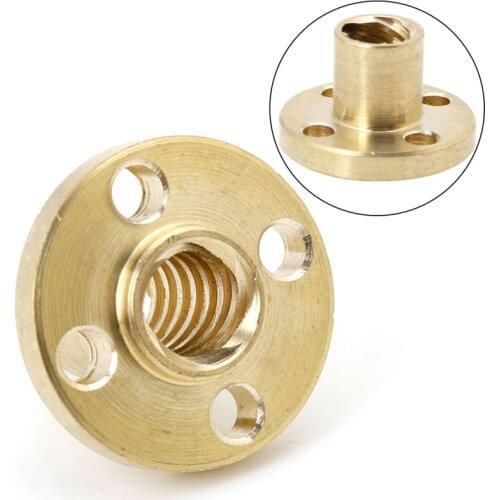 8mm Type T Start Lead Screw Nut Brass For CNC 3D Printer Parts Printer Z Axis