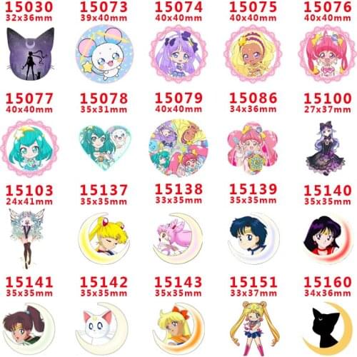 Free shipping 30 pcs cartoon character planar resin PR 15030