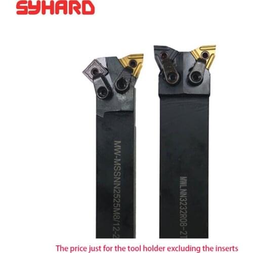 CNC cylindrical double S25 - MSSNL - MWLNR SNMG1204 / WNMG0804 integration inside and outside the circle tool rod