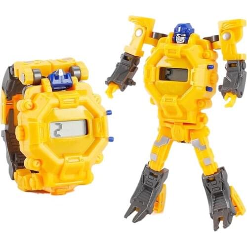 Childrens robot watch 2 in 1 Kids Watch Toy Innovative Cartoon Deformation Robot Electronic toy Watches