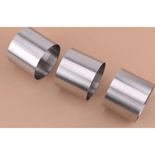 LETAOSK 3pcs 6cm 201 Stainless Steel Round Mousse Cake DIY Ring Mold Food Press Mould Kitchen Dessert Cooking Tool