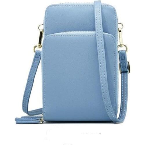 Leather Women Wallets 2020 Fashion Cellphone Bag For Ladies Student Wallet With Removable Strap Womens Purse Portefeuille Femme