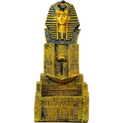 Creative Ancient Egypt Nordic Pharaoh Resin Back Incense Burner Statue Home Buddha Art&Craft Decorations X4274