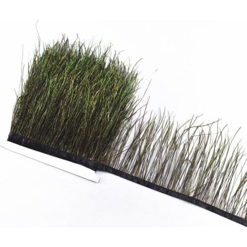 Natural peacock feather trims 1yards width 10-15CM feathers for crafts Clothing Dress Sewing Accessories DIY Decoration plumes