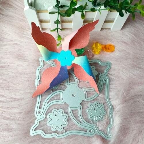 New Windmill Metal Cutting Dies Decorative DIY Scrapbooking Steel Craft Die Cut Embossing Paper Cards Stencils