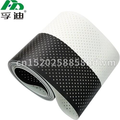One Side Is Black And The One Is White Flat Conveyor Belt With Holes For Automatic Gift Rigid Box/Wine Box Machine.Suction Belt
