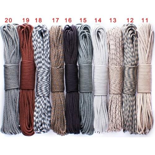 Yougle 100FT (31M) 9 Strand Core 5MM Paracord 100% Nylon 550 Parachute Cord Lanyard Mil Spec Type III 20 Colors