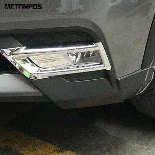 Front Fog Light Cover Molding Trim For Nissan Kicks 2017-2019 2020 Foglight Frame Decoration Sticker Accessories Car Styling