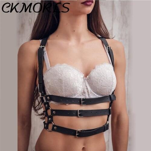 CKMORLS Waist Suspender Lingerie Garter Belt Female Prom Dress Fetish Bdsm Bondage Harness Adjustable PU Leather Belts For Women
