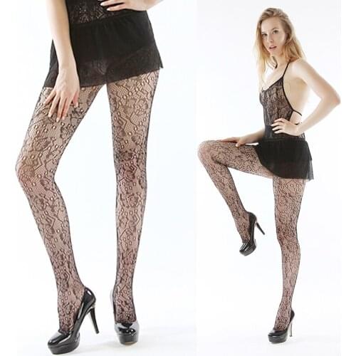 Holiday sale sexy tights womens stockings lingerie fishnet lace pantyhose black lady wholesale 156