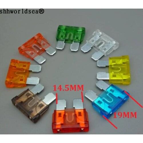 Shhworldsea 20pcs Mixed Standard Blade Fuse For Car Auto Vehicle 2/3/5/7.5/10/15/20/25/30/35/40A