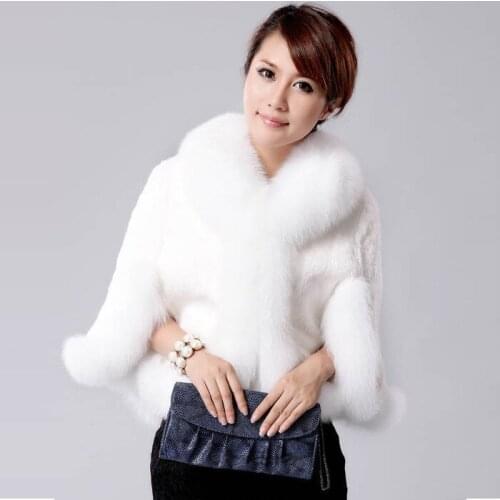 Savabien White Fur Coats
