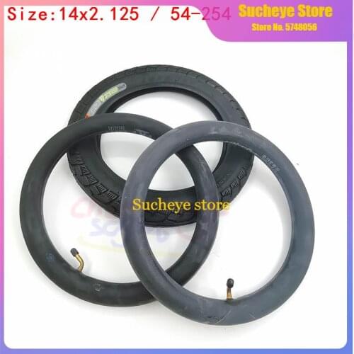 High Quality 14 Inch 14*2.125 Electric Bicycle Tires 14x2.125 54-254 Inch Electric Bicycle Tyres Bike Tube Tyre Whole Sale Use