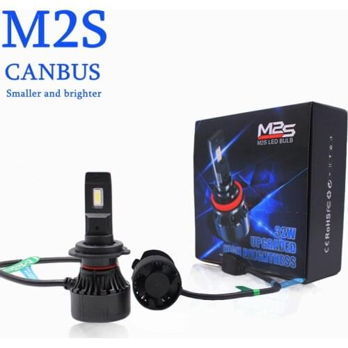 Super Bright 12000 Lumen car light bulb H4 H7 Led H7 Canbus H4 G-GR 7535 Chip H1 9005 9006 H11 H4 H7 Auto Car M2S LED Headlights