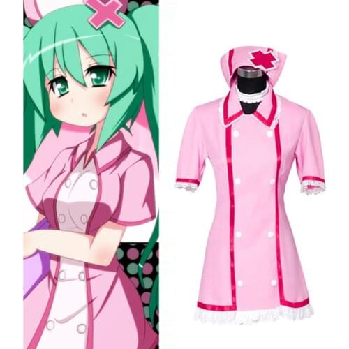 Vocaloid Nurse Miku Cosplay Dress Suit Women Girls Halloween Costumes Uniform Free Shipping