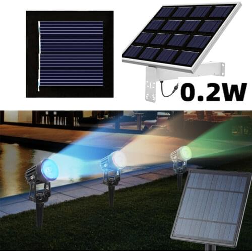 0.2W 2V Solar Cell DIY Solar Panels Module Charger Solar Power LED Waterproof Easy Installation for 1.2V Battery Lawn Lamp
