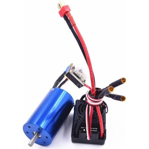 Waterproof ESC SBEC 60A 6V/3A Brushless Lipo NiMH 3660Motor 3300KV For 1/8 Scale Model Remote Control RC Car Plane WP-10BL60-RTR