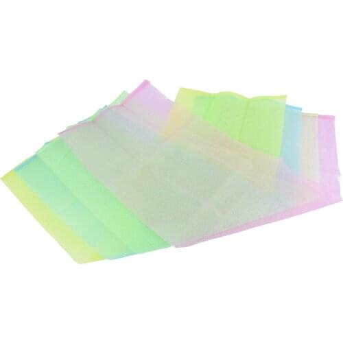 1Pcs Nylon Japanese Exfoliating Beauty Skin Towel Bath Shower Wash Cloth Back Scrub Body Cleaning Washing Sponges& Scrubbers