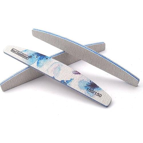 10Pcs/Lot Manicure Nail File For UV Gel 150/150 Sponge Nails Art Files Buffer Block Polish Manicure Pedicure Sanding Tools Sets