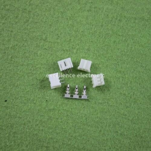 100 Sets, Micro JST 2.0 PH 3-Pin Connector plug Male ,Female, Crimps