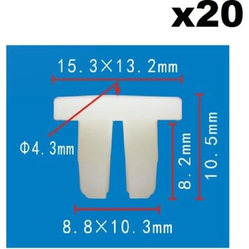 20x FOR HONDA SIDE SKIRT PANEL RETAINER SCREW GROMMET INSERT EXPANDING NUT CLIPS