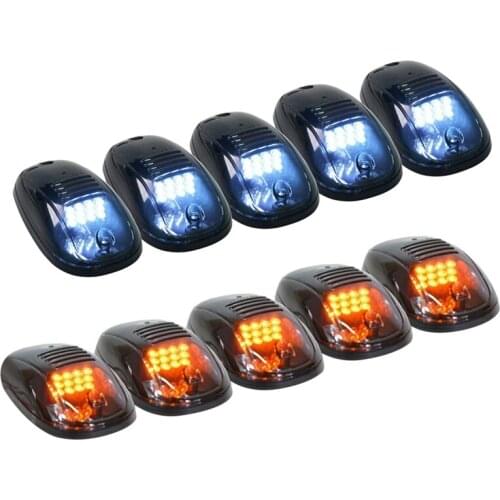 5PCS Car Dome Light Exterior 12LED Roof Light Top Warning Lamp for F-150 Ranger T6 T7 XTL Dodge RAM