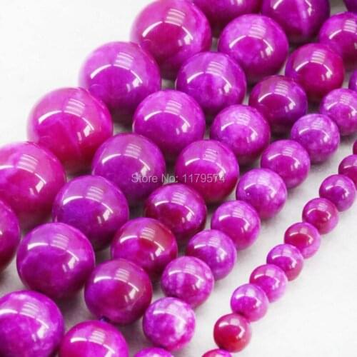 6/ 8/10/12/14/ Many Sizes Purple Su Julai Stone Loose DIY Beads Gifts Women Girls Accessories Crafts Jewelry Making Design 15