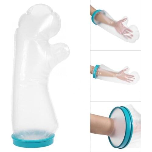 Waterproof Adults Sealed Cast Bandage Protector Wound Fracture Arm Leg Foot Knee Cover Injured for Shower Bath Foot Care Braces