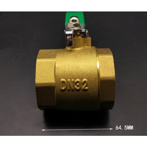 DN32 1-1/4" BSP Female Big-Body Brass Ball Valve Water Gas With Handle