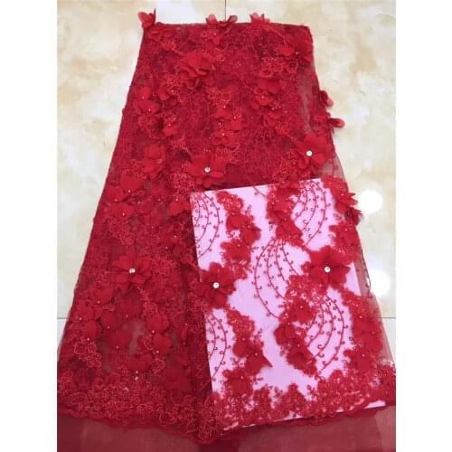 Good selling JRB-12146 french net lace fabric pretty Tulle net lace fabric for wedding dress with 3d flower