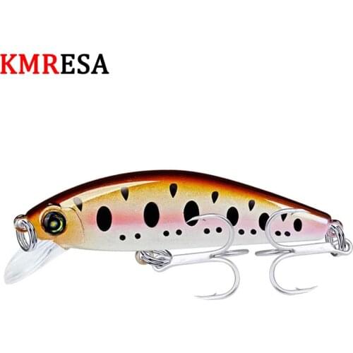 KMREA 1Pcs 80mm 11g Mini Minnow Fishing Lure Hard Bait Artificial Quality Professional Wobbler Bass Pike Fishing Tackle 3D Eye