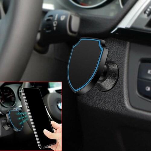 Car Magnetic Phone Holder 360° Rotating Shield Shape Style Air Vent Mount Dashboard Magnetic Phone Holder Mount Stand