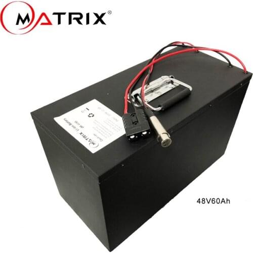 Matrix 18650 2500Mah 13S24P 48V 60Ah Lithium Ion Battery Pack 40Amp With Metal Housing For Electric Rickshaw