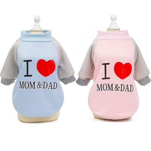 Sweet Puppy Clothes Small Dog Coat Cotton Sweatshirt Jacket For Little Dog Pets