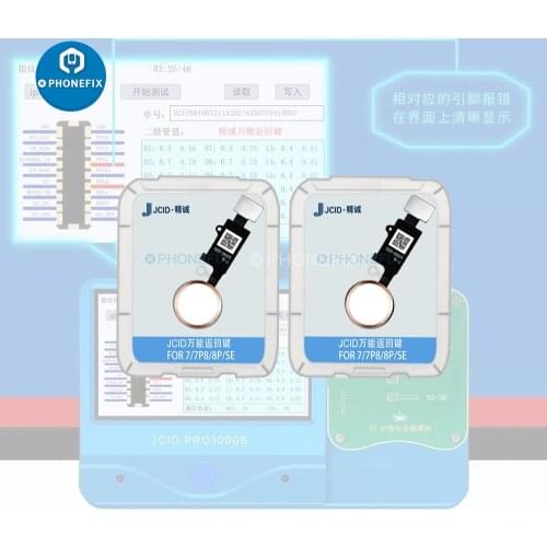 JC Home Button 6th Flex 3D Universal Touch Fingerprint Flex Cable For iPhone 7 7P 8 8P Menu Key Return On Off Function Solution