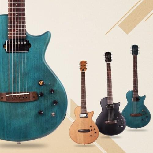 Silent travel acoustic electric guitar portable built in effect free shipping