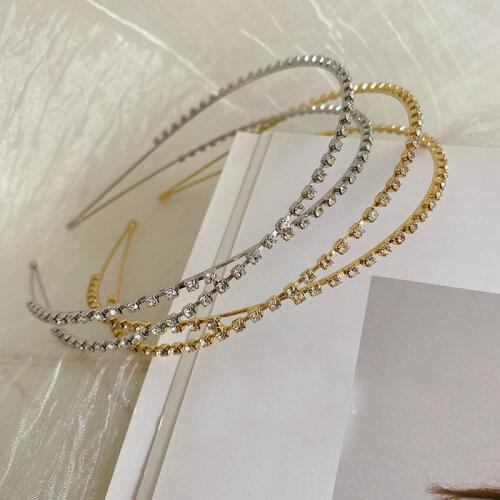 Bohemian Gold Silver Rhinestone Hairband Headband Headwear Hair Accessories