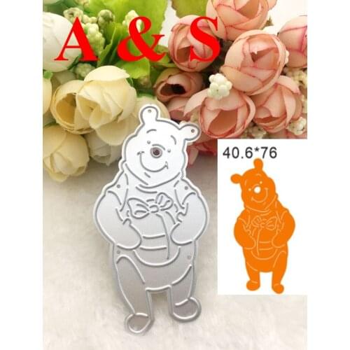 Q118 METAL CUTTING DIES Happy Bear Scrapbook card invitation paper craft party decor embossing stencil cutter
