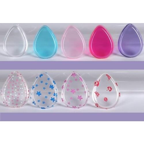 Silicone Makeup Sponge Jelly Powder Cream Puff Waterdrop Silisponge Face Foundation Blender Leopard Glitters Make Up Tool Beauty